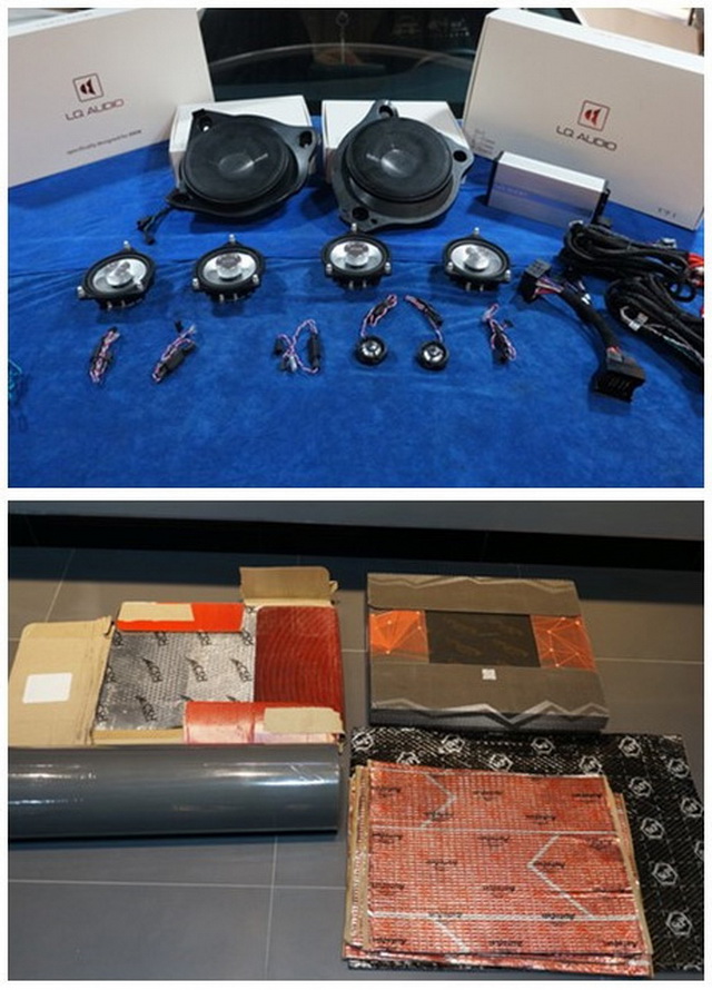 王者的魅力 奔驰C200L音响改装LQ AUDIO（蓝驱）喇叭套装